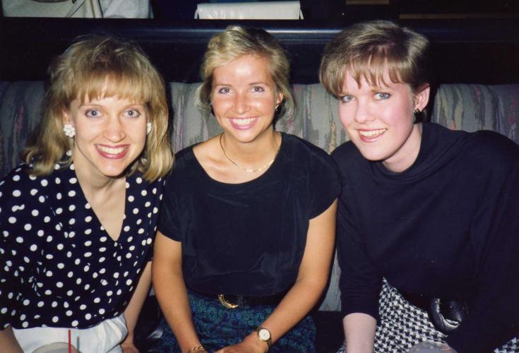 Stagette in Buffalo, NY for Lorraine, May/91, Beth, Christine, Lorraine